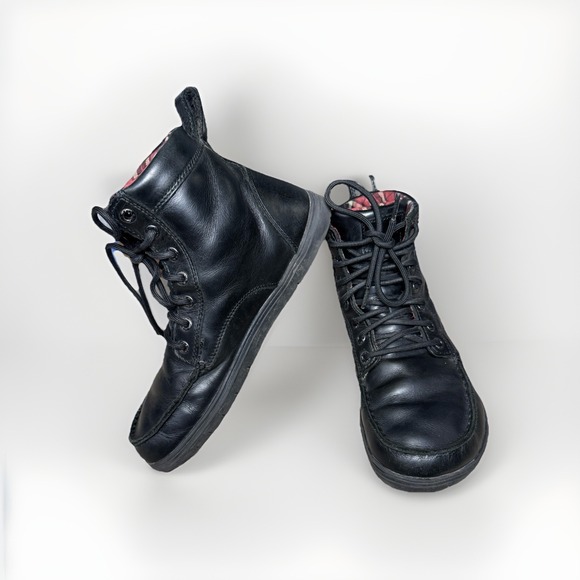 Lems Boulder Raven Boots Black Leather Size EU 40 - Picture 2 of 6